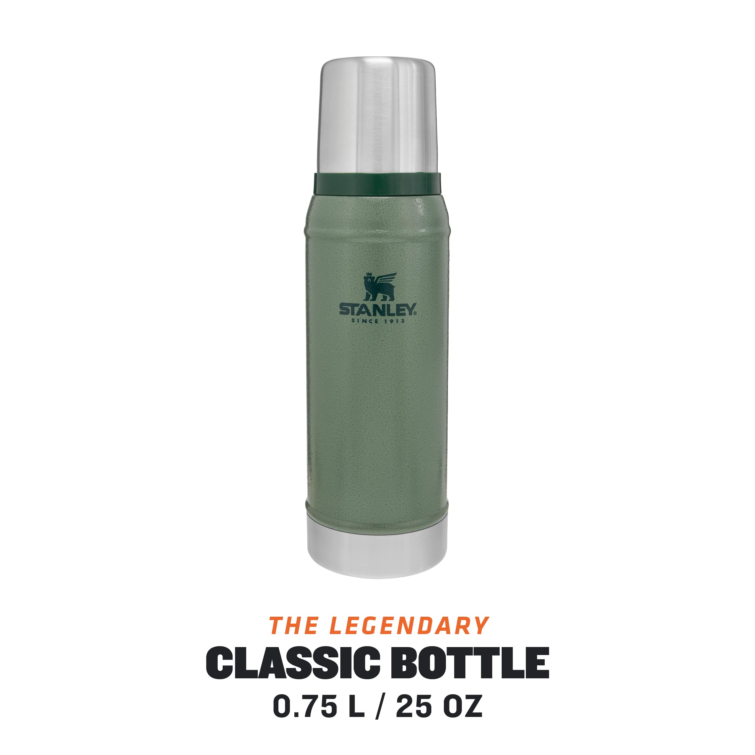 Stanley Classic Vacuum Bottle 0.75L (Hammertone Green) : Amazon.sg